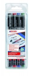Комплект маркери edding® 142 M за пластмасови повърхности и OHP, 4 цвята