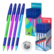 Химикалка ErichKrause® R-301 Stick&Grip Neon, 0.7 mm