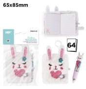 Плюшен мини тефтер MP 65x85mm