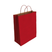 Подаръчна торбичка IPA - Крафт, червена, L