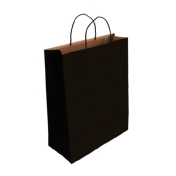 Подаръчна торбичка IPA - Крафт, черна, L
