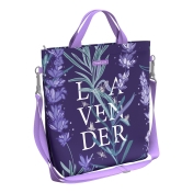 Чанта ErichKrause® Tote 14L Lavender за пазар, с цип