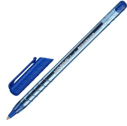 Химикалка KORES K1-F, 0.7 mm, син
