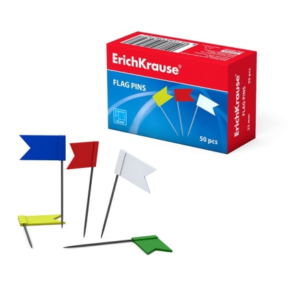Пинчета Знаме ErichKrause® цветни, 50 бр.