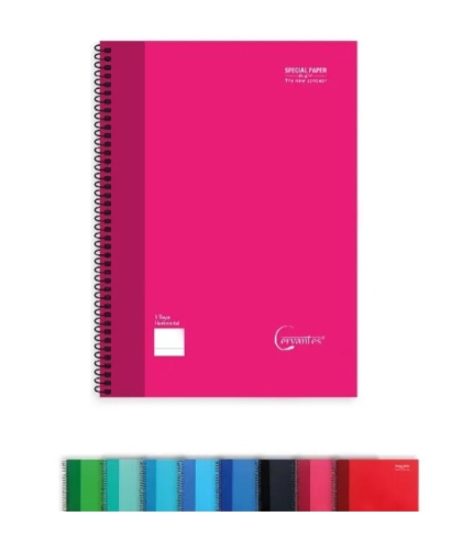 Тетрадкa с твърда корица, 80 листа, МКВ, спирала