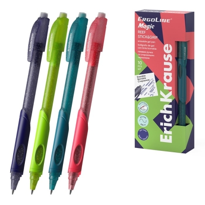 Автоматична изтриваема химикалка ErichKrause® Reef 0.5mm (кутия 10 бр.)