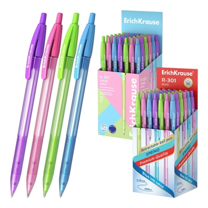 Автоматична химикалка ErichKrause® R-301 Spring Matic, 0.7 mm