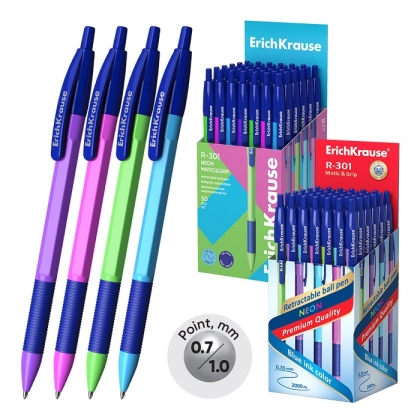 Автоматична химикалка R-301 Matic-Grip 0.7mm 