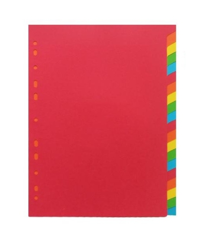 Разделител А4, 20 цвята картон