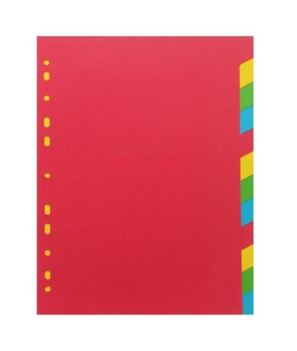 Разделител PP A4, 12 цвята