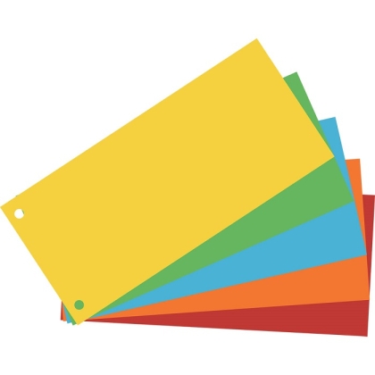 Разделител хоризонтален от картон, 5 цвята, 100 броя