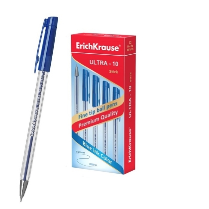 Химикалка ErichKrause® ULTRA-10 Stick Classic 0.7 mm  - син