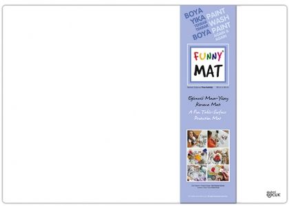 Подложка Funny Mat за рисуване и бюро - бяла