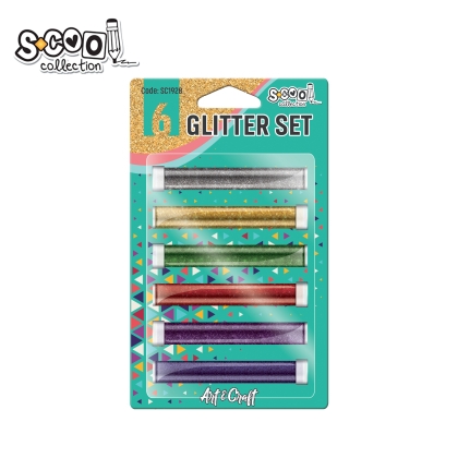 Брокат S-COOL за декорация, крафт Glitter Set, блистер