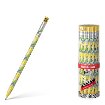 Aвтoматичен молив ErichKrause® Color Touch Lime 2.0 mm с острилка, HB / в туба 24 бр./