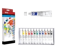 Акрилна боя MP Artix, комплект от 12 цвята x 12 ml.
