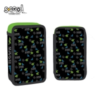 Несесер SCOOL® "Game Over" с 2 ципа, 30 части