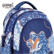 Анатомична раница SCOOL® LIGHT BLUE BIRD