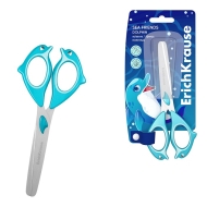 Ножици ErichKrause®  Sea Friends Dolphin, 13.5 см (блистер 1 бр.)