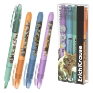 Комплект текст маркери ErichKrause® Visioline V-15 Big City Cats, различни цветове мастило