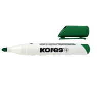 Mаркер за бяла дъска KORES® K-Marker с объл връх - зелен