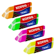 Гума за молив KORES Trino пирамида, 2 бр. в блистер