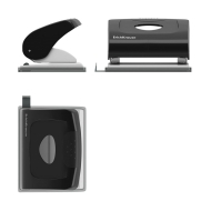 Перфоратор ErichKrause® Elegance Classic, до 20 листа, черен (кутия 1 бр.)