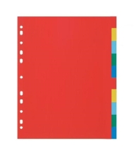 Разделител PP A4, 10 цвята