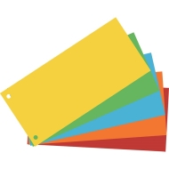 Разделител хоризонтален от картон, 5 цвята, 100 броя