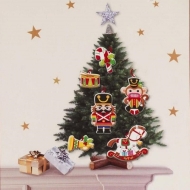 Комплект коледни PVC играчки за елха Erich Krause® “Приказни мотиви” сет 12 броя