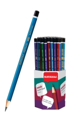 Графитен молив NATARAJ Metallic, шестоъгълен HB /в дисплей 72 бр./