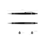 Автоматичен молив ErichKrause® Black Pointer 0.5 mm, HB /в кутия 12 бр./