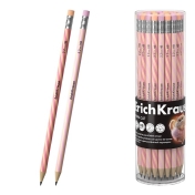 Пластмасов графитен молив ErichKrause® Prima Cat, кръгъл, с гумичка, НВ