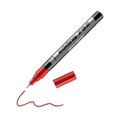 Маркер edding® 792 paint marker 0.8 mm - червен