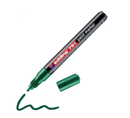 Маркер edding® 791 paint marker 1-2 mm - зелен