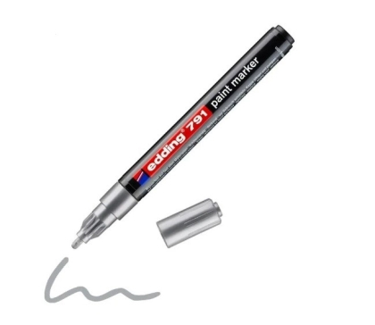 Маркер edding® 791 paint marker 1-2 mm - сребро