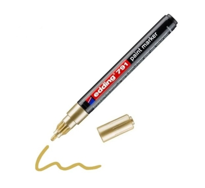 Маркер edding® 791 paint marker 1-2 mm - злато