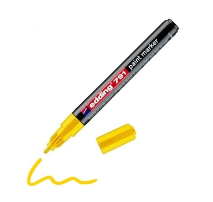 Маркер edding® 791 paint marker 1-2 mm - жълт