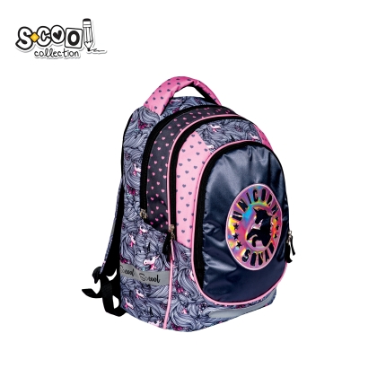 Анатомична раница SCOOL® LIGHT UNICORN