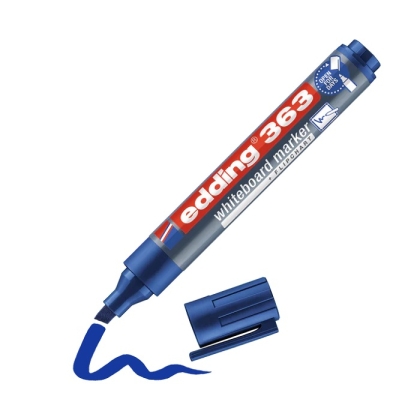 Маркер edding® 363 за бяла дъска - син