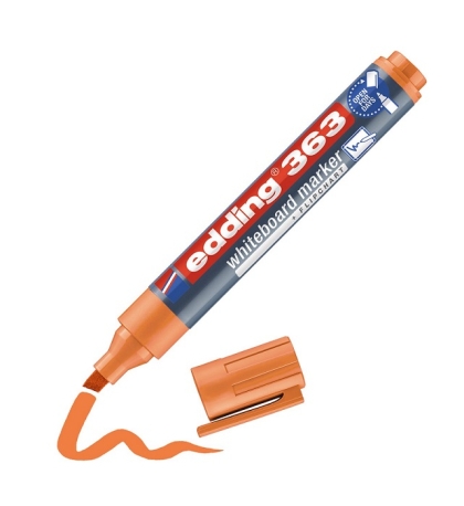 Маркер edding® 363 за бяла дъска - оранжев