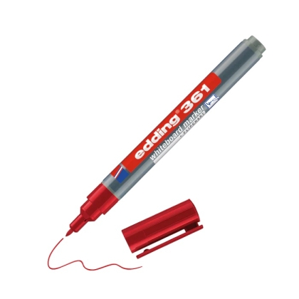 Маркер edding® 361 за бяла дъска - червен