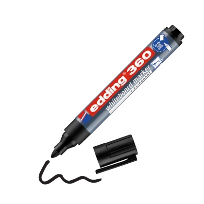 Маркер edding®  360 за бяла дъска - черен