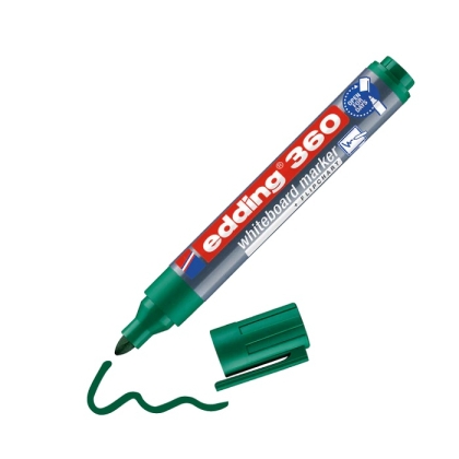Маркер edding®  360 за бяла дъска - зелен