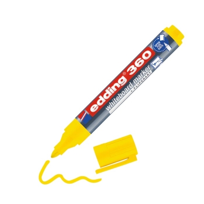 Маркер edding®  360 за бяла дъска - жълт