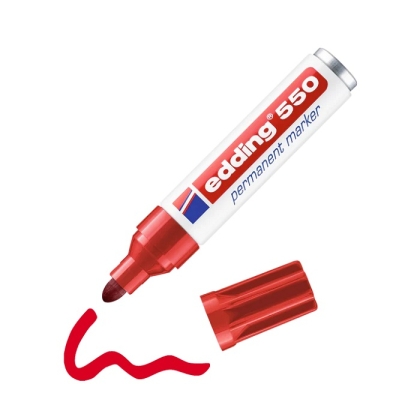 Перманентен маркер edding® 550 - червен