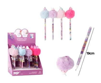 Изтриваема химикалка MP с Помпон ЕДНОРОГ - PE237-05