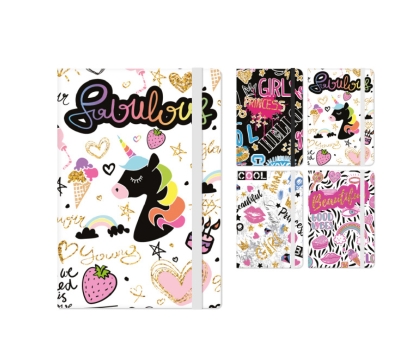 Твърд кеширан тефтер А5, 96л БЕЛИ ЛИСТА