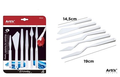 Пластмасови шпатули за рисуване MP Artix, 6 бр.