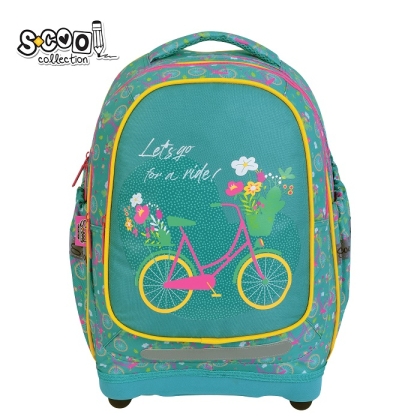 Анатомична раница SCOOL® LET'S GO FOR A RIDE с твърдо дъно, 24L